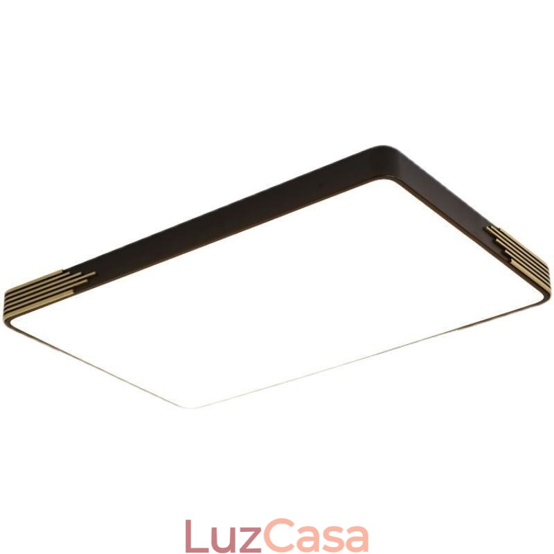 Luminária de teto moderna embutida Luminária de teto retangular