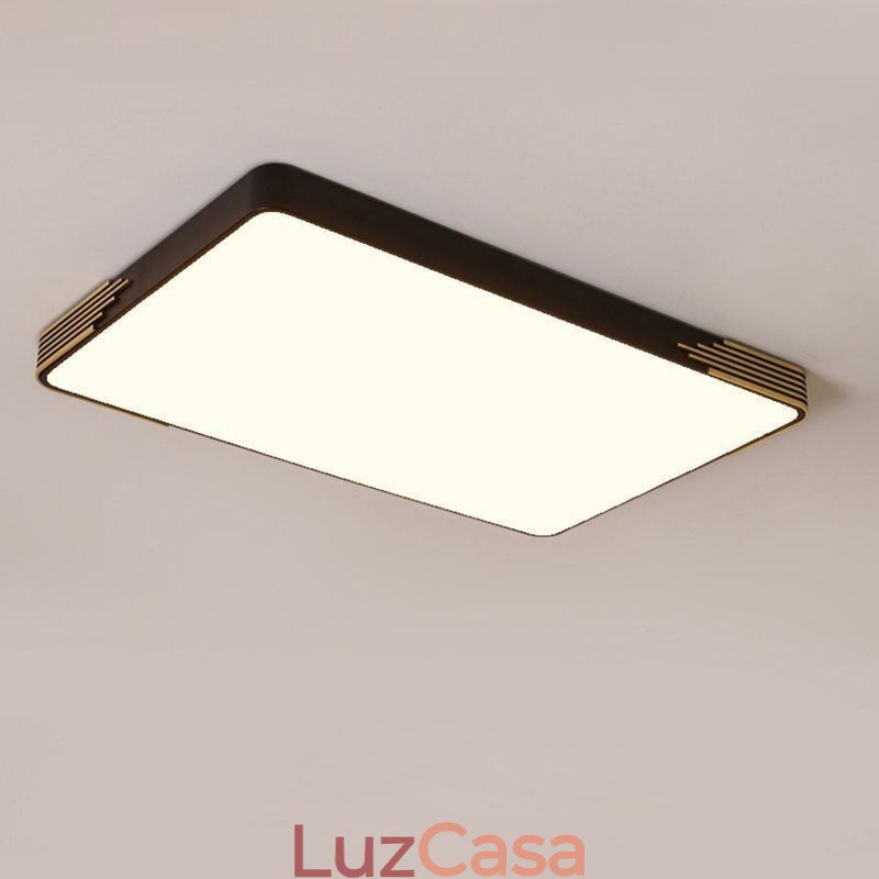 Luminária de teto moderna embutida Luminária de teto retangular