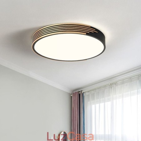 Luminária de teto moderna embutida com iluminação circular Luminária de teto moderna embutida com iluminação circular