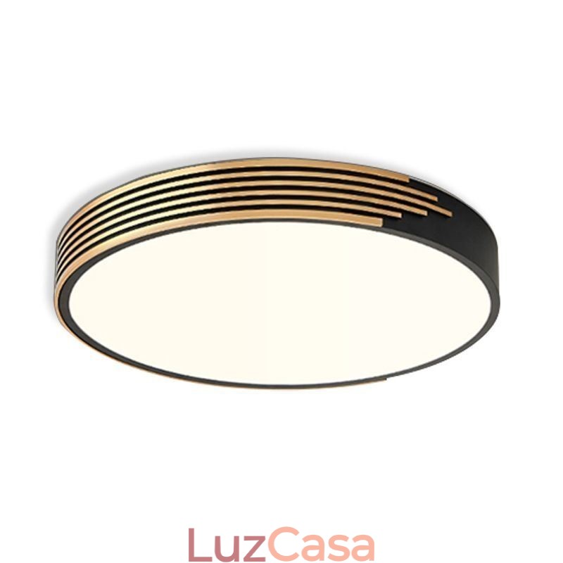 Luminária de teto moderna embutida com iluminação circular
