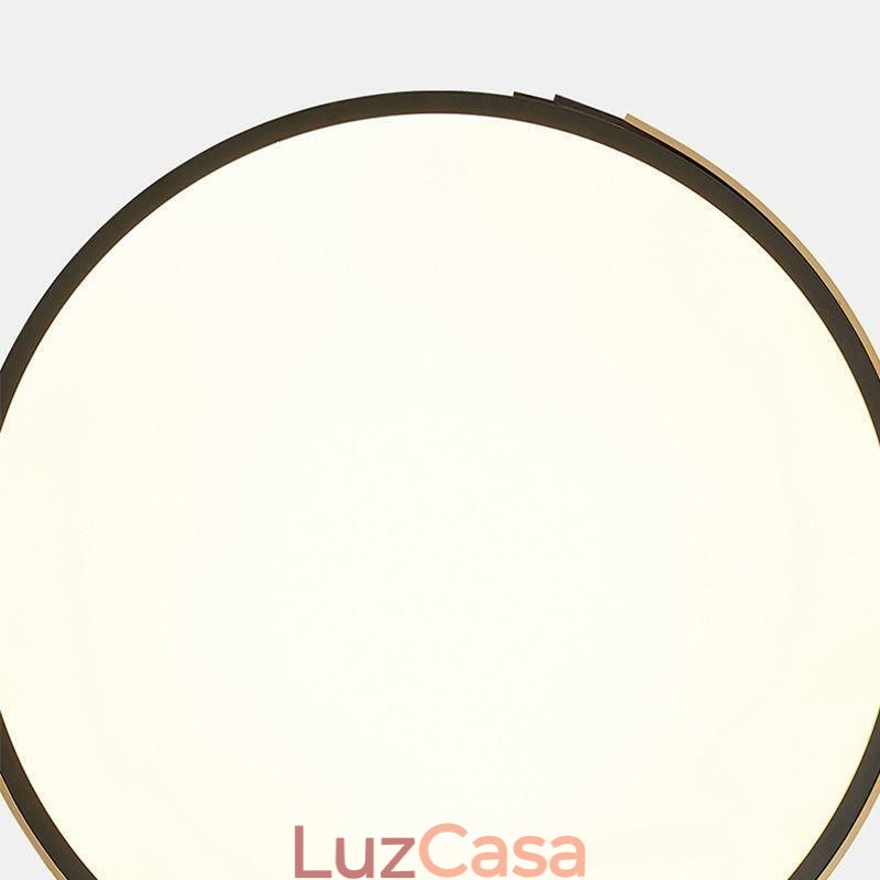 Luminária de teto moderna embutida com iluminação circular