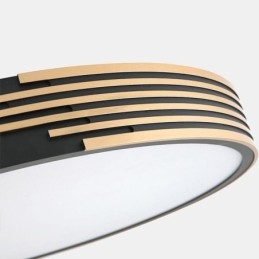 Luminária de teto moderna embutida com iluminação circular