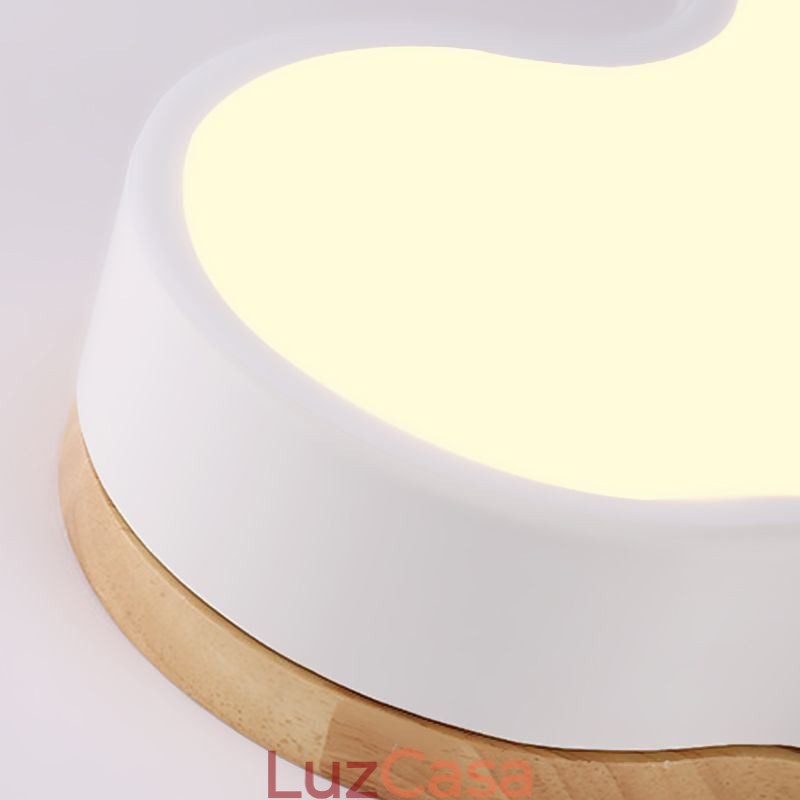 Luminária de teto em forma de nuvem acrílica criativa moderna embutida para crianças