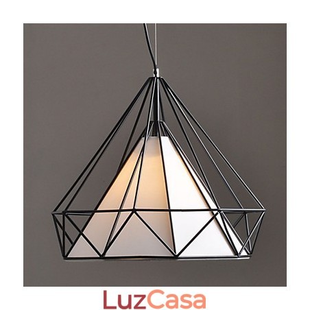 Lustre 1 Luz Simples Artístico Aço Inox Chapeado Lustre 1 Luz Simples Artístico Aço Inox Chapeado