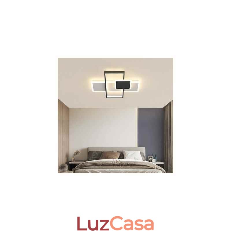 Luminária de teto moderna quadrada de acrílico embutida para teto