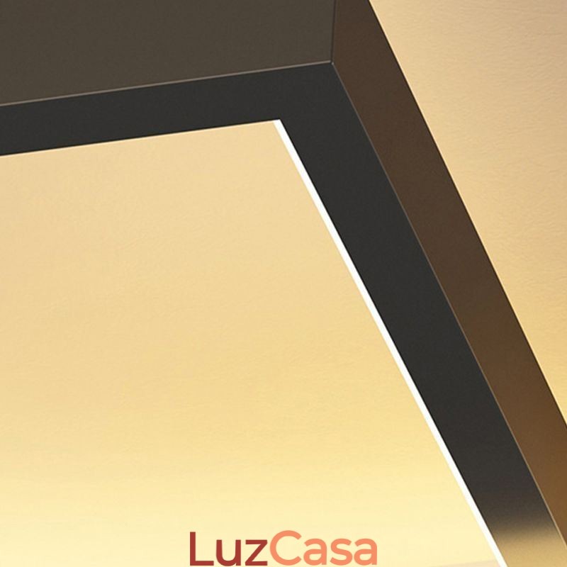 Luminária de teto moderna quadrada de acrílico embutida para teto