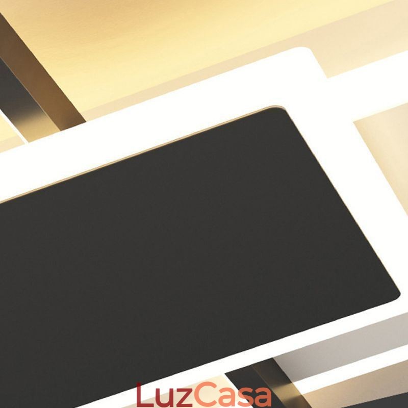 Luminária de teto moderna quadrada de acrílico embutida para teto