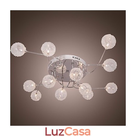 Luminária embutida de ferro G4 12 luzes com cúpulas de alumínio Luminária embutida de ferro G4 12 luzes com cúpulas de alumínio