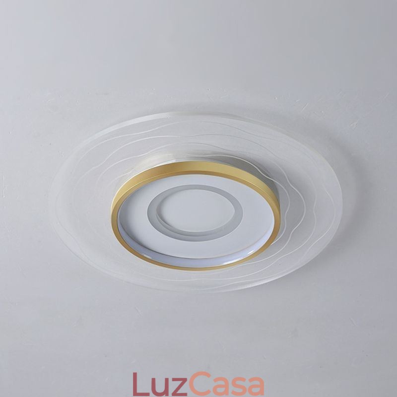 Luminária de teto embutida, luminária de teto ultrafina e minimalista em acrílico