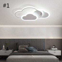 Luzes de acrílico criativas modernas em forma de nuvem, luz de teto embutida