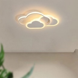 Luzes de acrílico criativas modernas em forma de nuvem, luz de teto embutida
