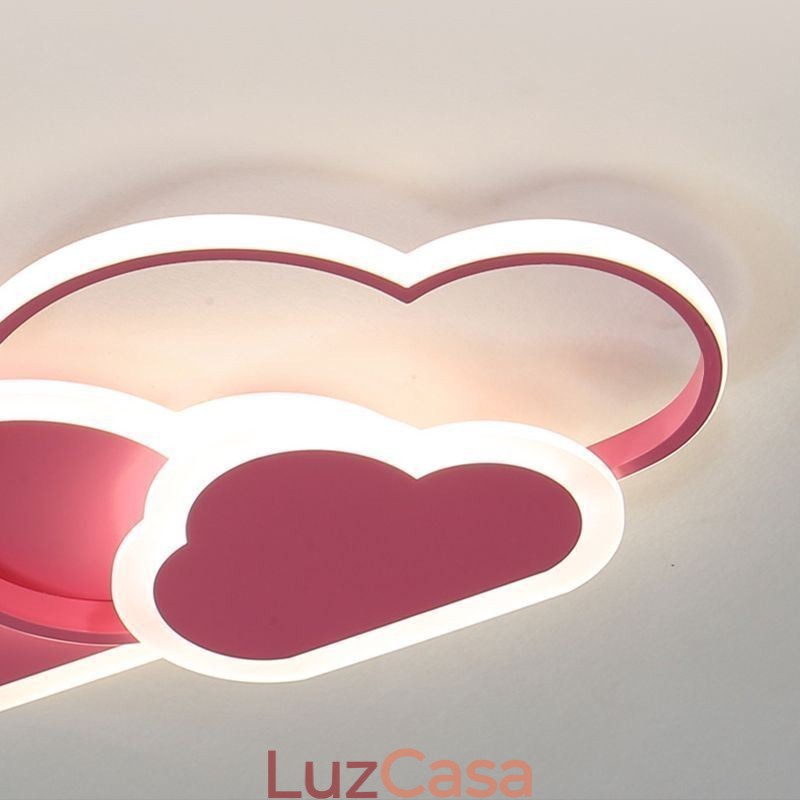 Luzes de acrílico criativas modernas em forma de nuvem, luz de teto embutida