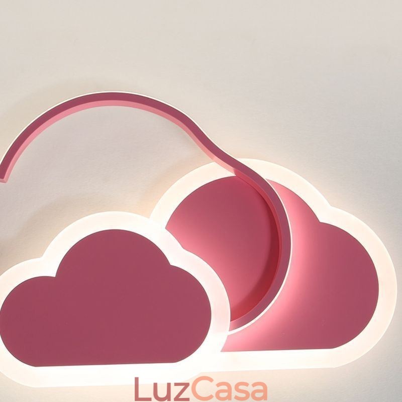 Luzes de acrílico criativas modernas em forma de nuvem, luz de teto embutida
