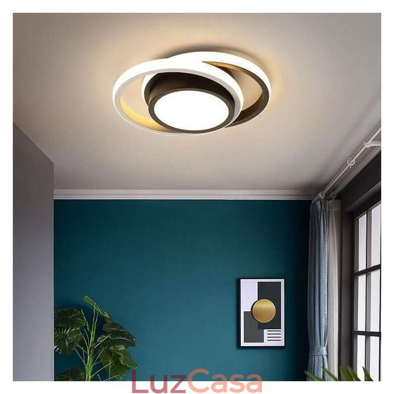 Luminária de teto moderna quadrada