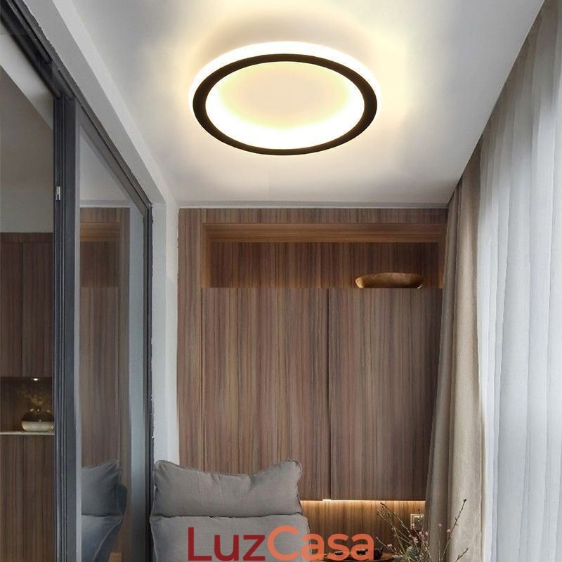 Luminária de teto embutida redonda para escada