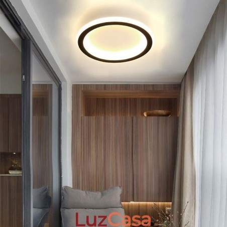 Luminária de teto embutida redonda para escada