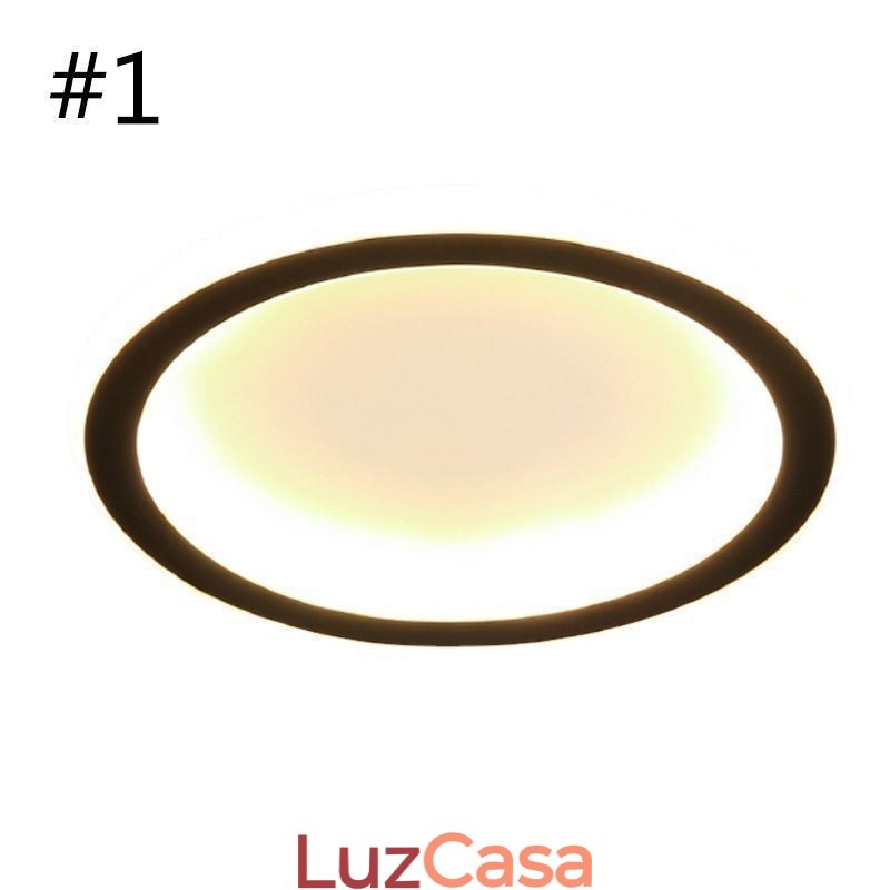 Luminária de teto embutida redonda para escada