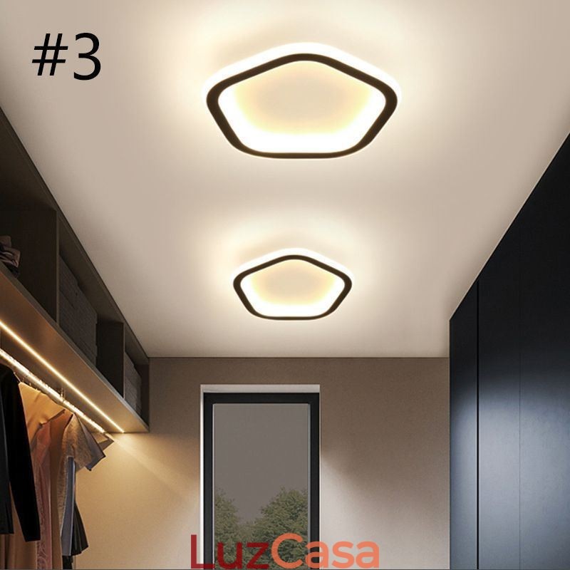 Luminária de teto embutida redonda para escada