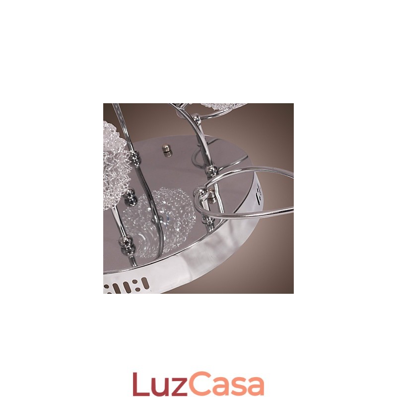 Luminária embutida de ferro G4 12 luzes com cúpulas de alumínio