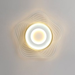 Luminária de teto criativa moderna embutida com formato de estrela 36W