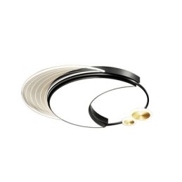 Luminária de teto regulável, luminárias de montagem embutida modernas com formato de lua 36W