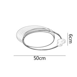 Luminária de teto embutida com controle remoto
