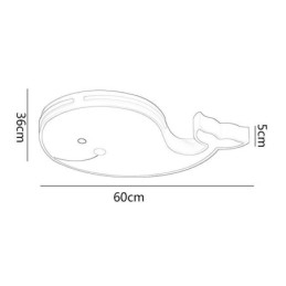Luminária de teto regulável com padrão de golfinho Luminária de teto criativa para crianças