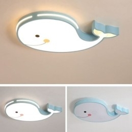 Luminária de teto regulável com padrão de golfinho Luminária de teto criativa para crianças