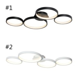 Luminária de teto 7200LM 4 anéis Luminária