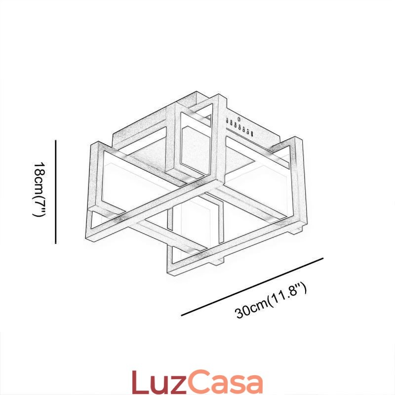 Luminária de teto inteligente WiFi Luminária de teto embutida