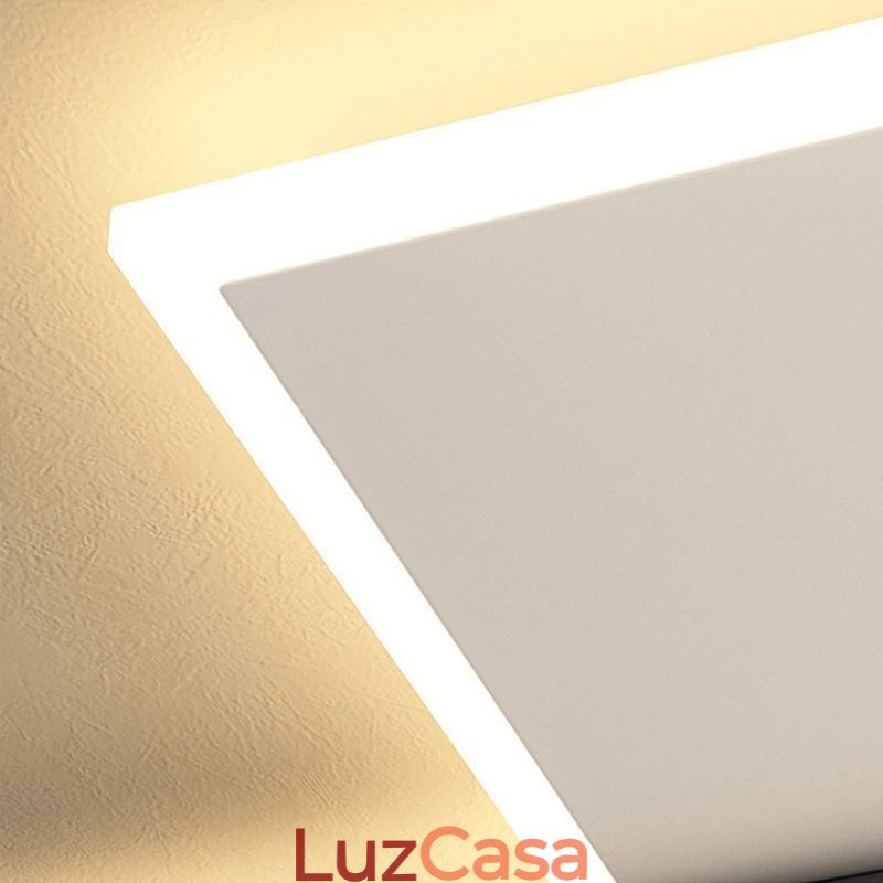 Luminária de teto quadrada embutida