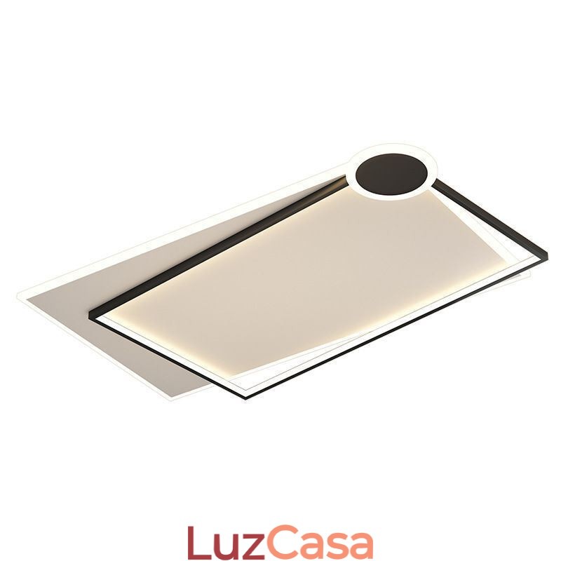 Luminária de teto minimalista embutida