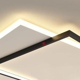 Luminária de teto minimalista embutida