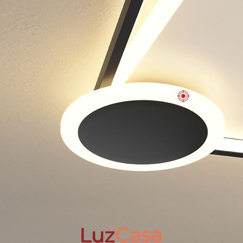 Luminária de teto minimalista embutida