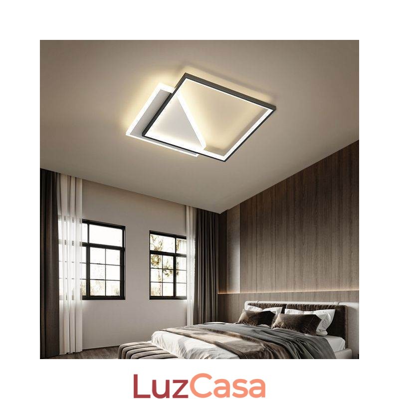 Luminária de teto moderna embutida