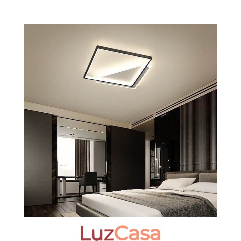 Luminária de teto moderna embutida