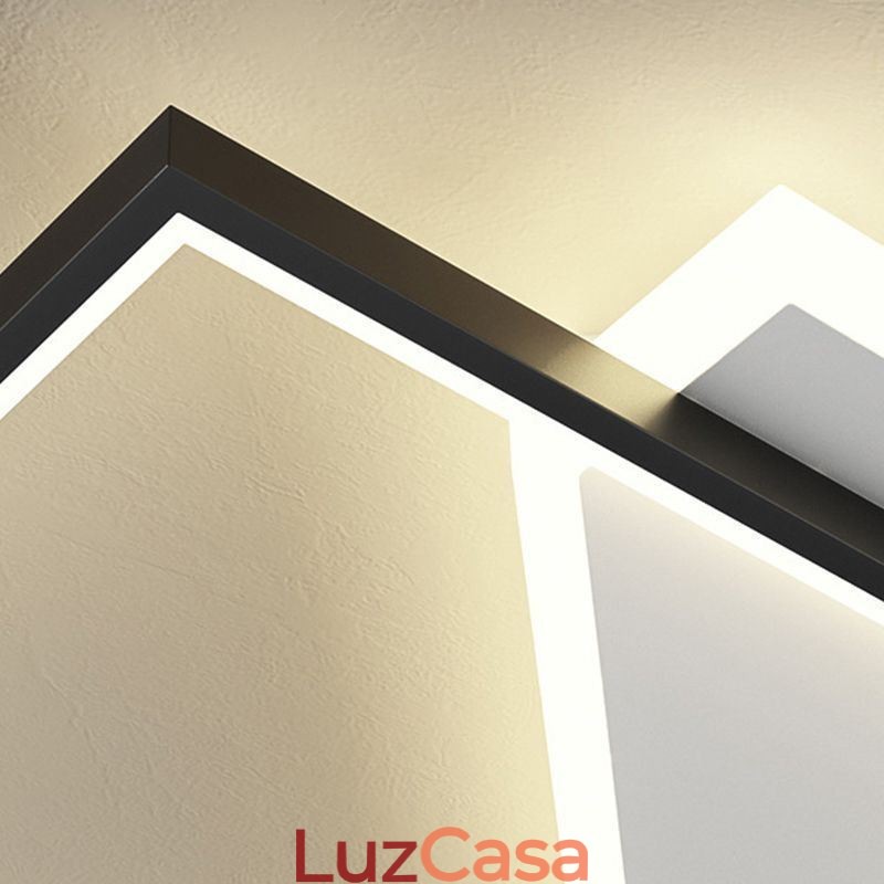 Luminária de teto moderna embutida