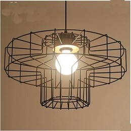 Lustre de ferro de cabeça única Lustre Retro Mesh