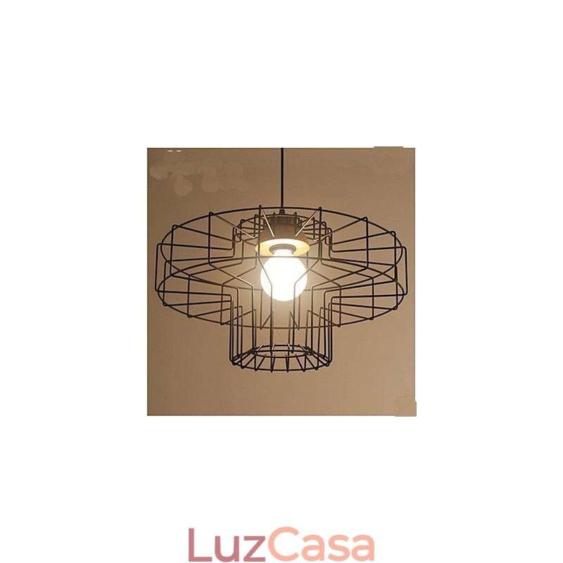 Lustre de ferro de cabeça única Lustre Retro Mesh