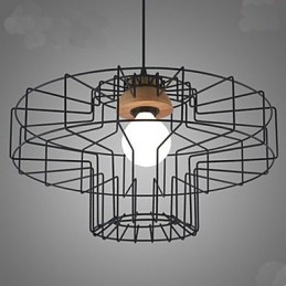 Lustre de ferro de cabeça única Lustre Retro Mesh