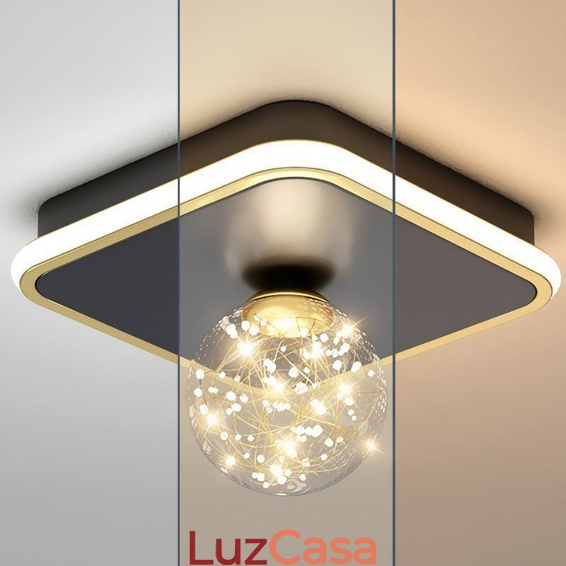 Luminária de teto embutida para decoração de casa