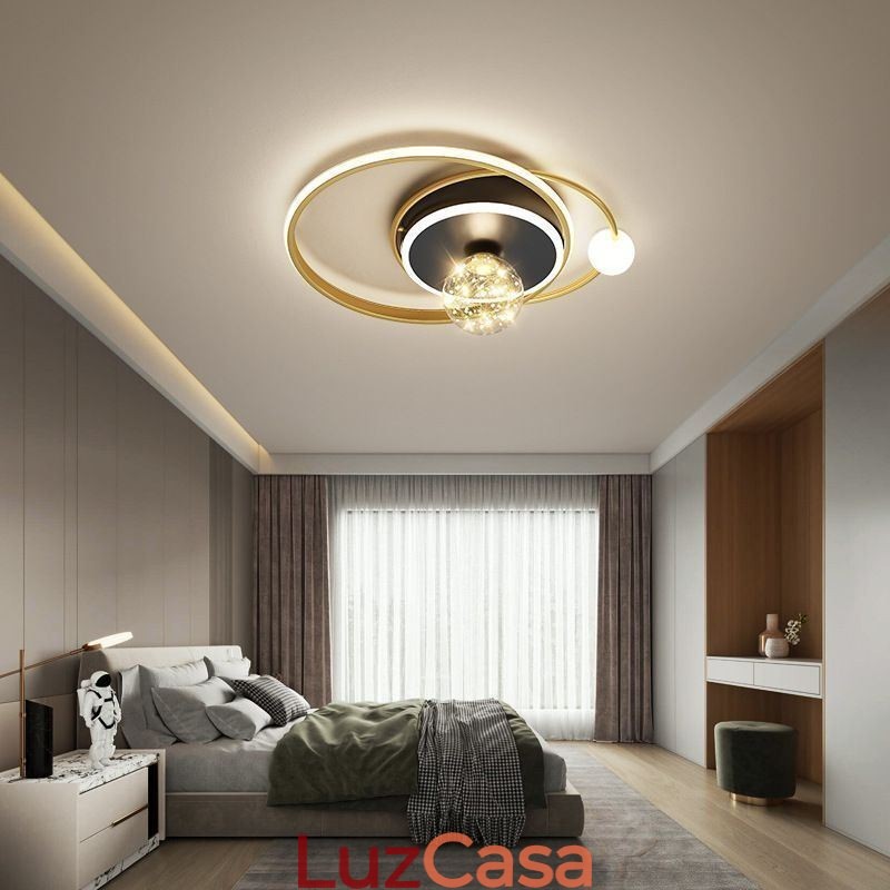 Luminária de teto minimalista para decoração de casa embutida