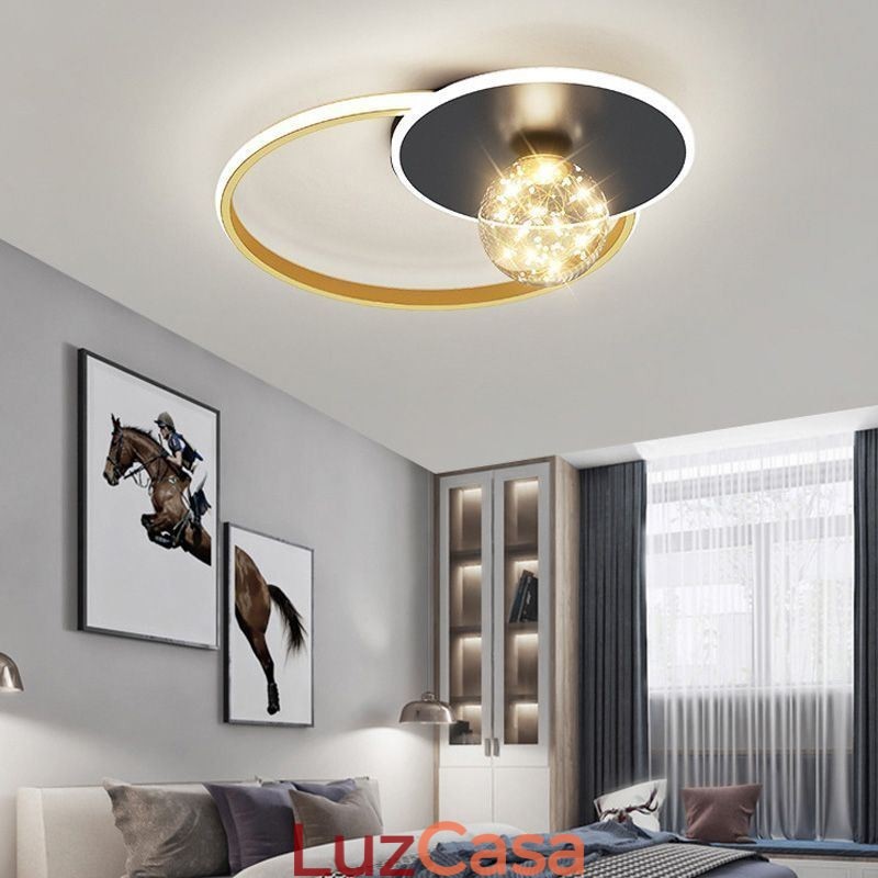 Luminária de teto minimalista para decoração de casa embutida