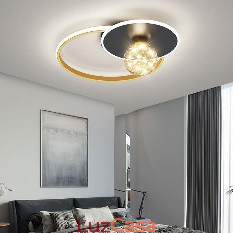 Luminária de teto minimalista para decoração de casa embutida
