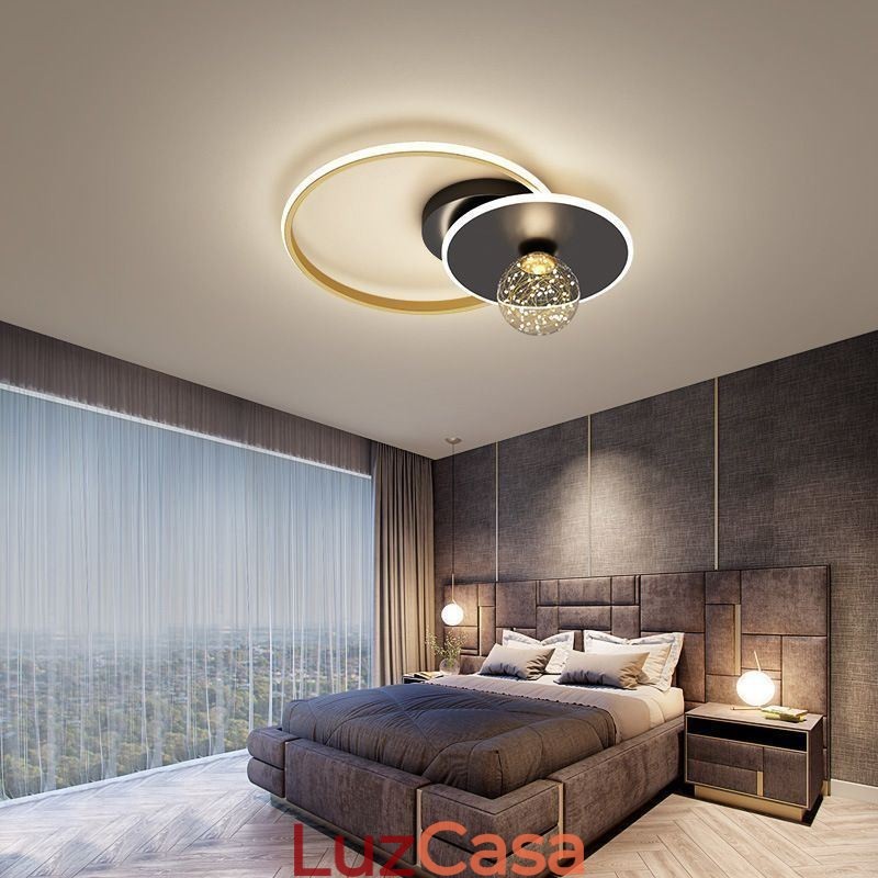 Luminária de teto minimalista para decoração de casa embutida