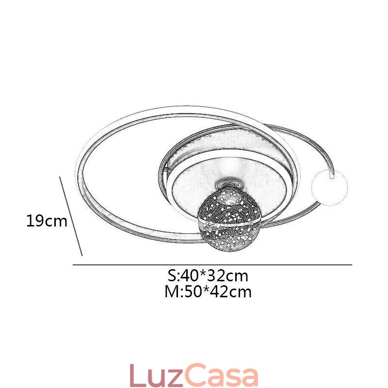 Luminária de teto embutida para decoração de casa
