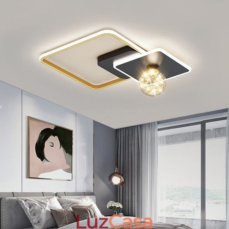 Luminária de teto embutida para decoração de casa