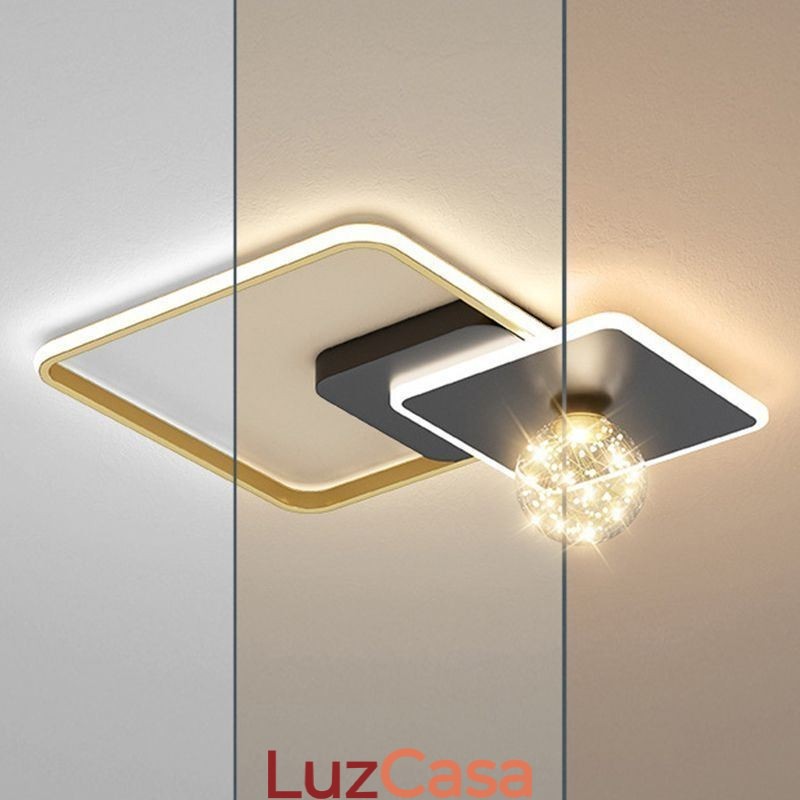 Luminária de teto embutida para decoração de casa