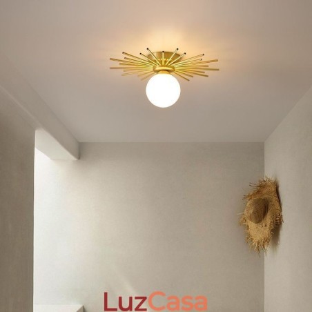 Luminária de teto moderna embutida de 1 luz, luminária de teto globo Luminária de teto moderna embutida de 1 luz, luminária de teto globo
