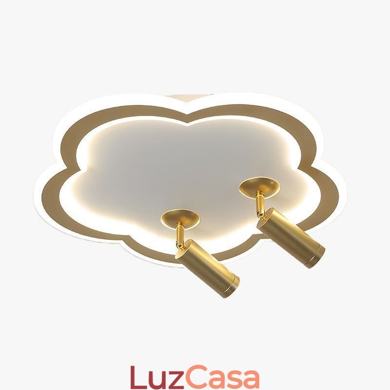 Spot de teto em forma de flor de acrílico de montagem embutida